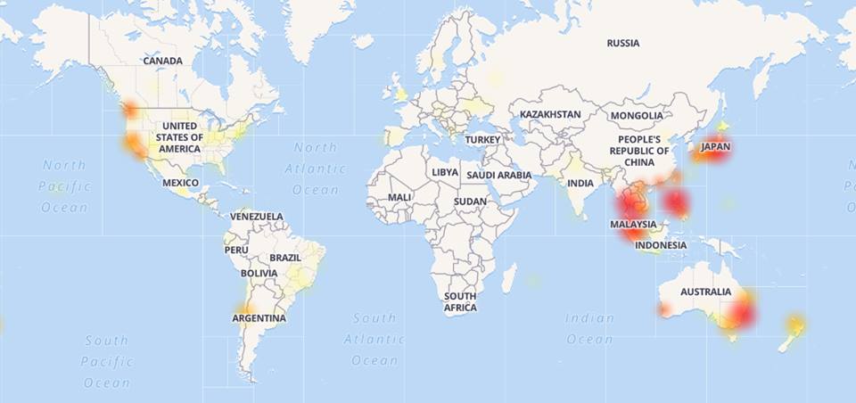 Facebook bị "sập nguồn" tại nhiều nước châu Á